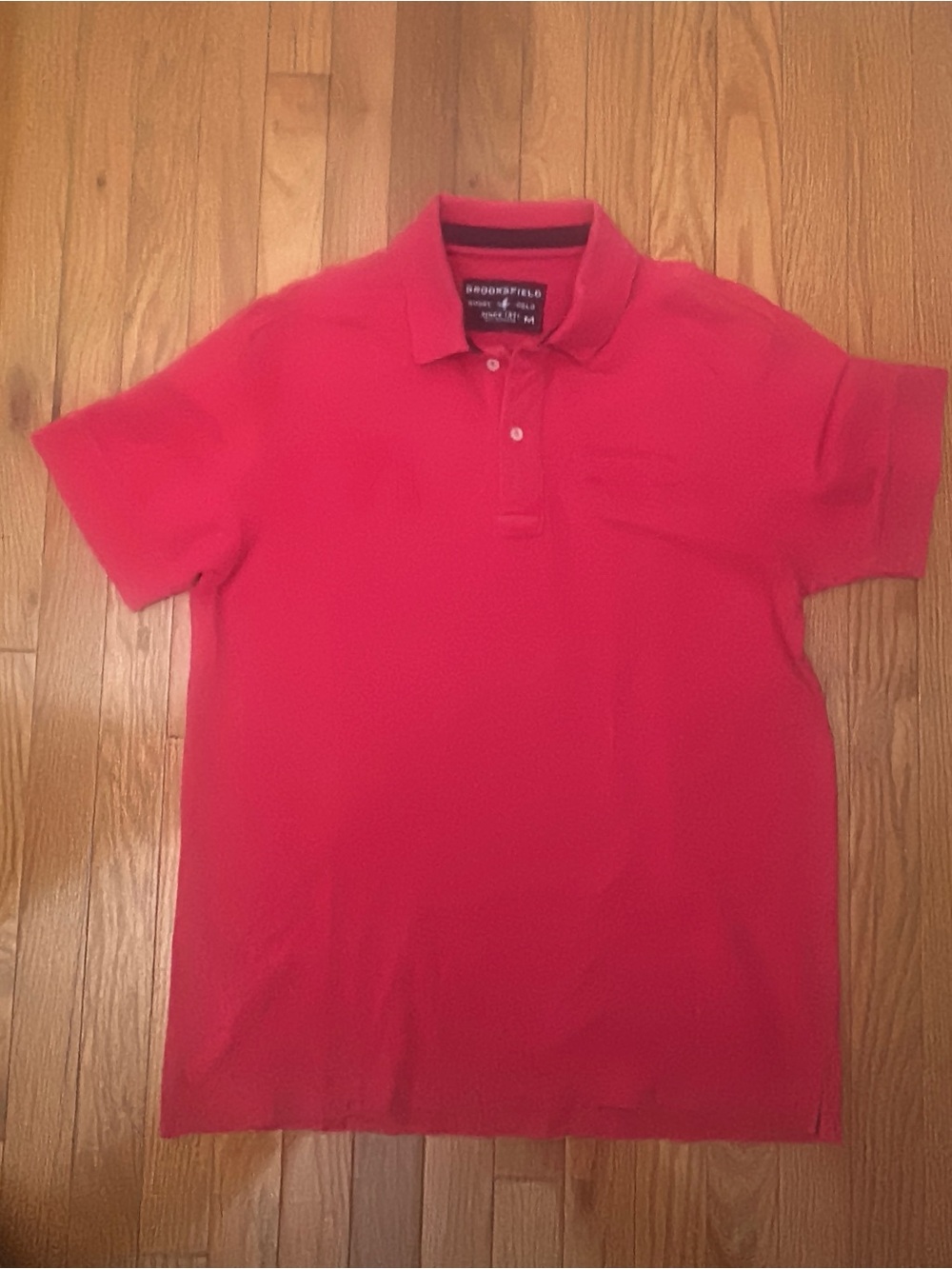 Brooksfield Men's Bright Red Polo Shirt